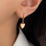 گوشواره ژوپینگ مدل آویز قلب