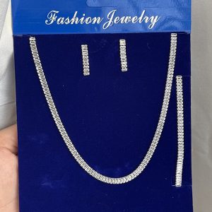 ست سرویس جواهری مدل تنیسی ساده